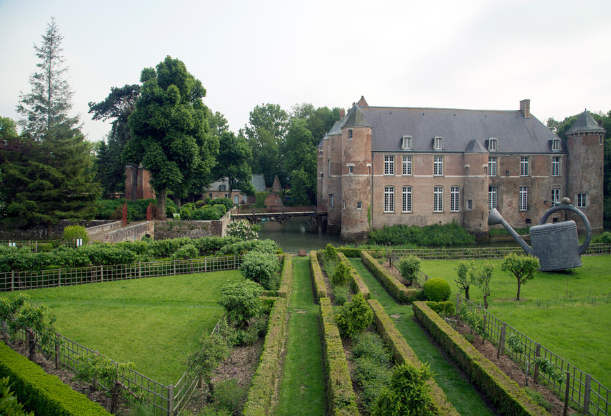 Jardin du château d'Esquelbecq