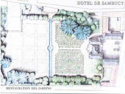 JARDINS DE L'HOTEL DE SAMBUCY