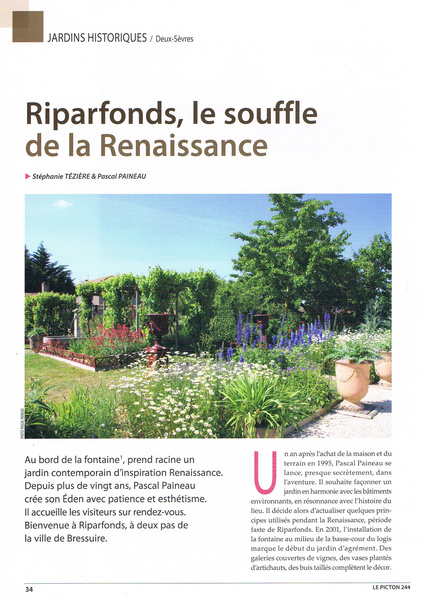 JARDIN DE RIPARFONDS