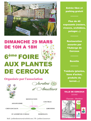 6ème foire aux plantes des Jardins d'Amateurs de Cercoux