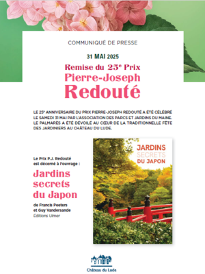 25ème Palmarès du Prix P.J. Redouté