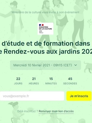 Journée d'Étude Rendez-vous aux jardins 2021