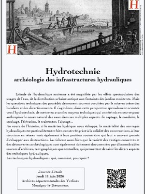 Hydrotechnie. Archéologie des infrastructures hydrauliques