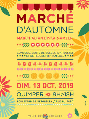 Marché de la Fleur d'Automne à Quimper