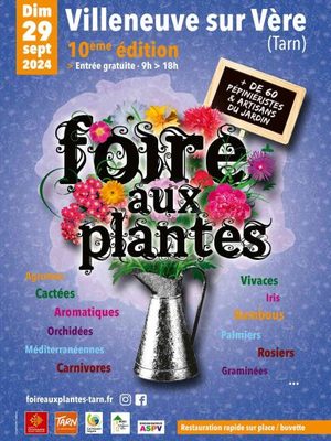 10e édition de la Foire aux Plantes de Villeneuve sur Vère