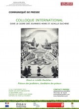 Colloque International Henri et Achille Duchêne : Princes des jardiniers, Jardiniers des princes.