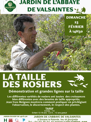 La taille des rosiers à Valsaintes