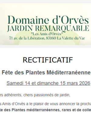 Fête des Plantes Méditerranéennes - Domaine d'Orvès